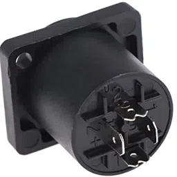 erhindia (10 Pcs) 4 Pin Plug Audio Cable Plug Socket Adapter Speakon NL4FC XLR Socket Connector for Microphone, Stereo System, DJ etc. 4 Pole Speakon Plug Speakon plug image 3