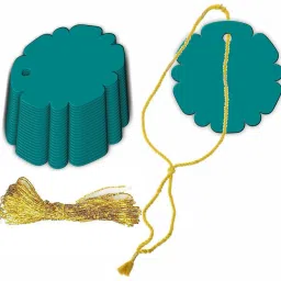 Flower Design Writable Tag with String for Gift Tag Greeting Card-image-97