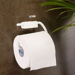 Self Adhesive-Series Tissue Paper Roll Holder with Adhesive Tape Wall Mount Plastic Toilet Paper Holder-image-38