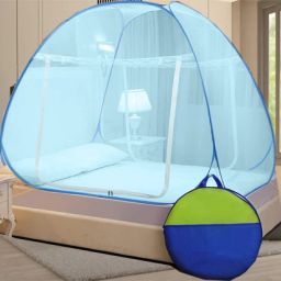 Polyester Infants Washable BLUE machhardani cotton mosquito net baby bed 0 to 2 year machardani cotton jaa Mosquito Net-16