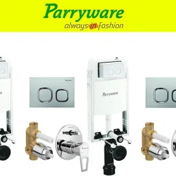 Half Frame Concealed Cistern, with divater body upper espiron set of 2 pic 170 Dual Flush Tank-2