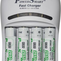 Power Smart 2900 MaH x 4 AA Cells 1 Hour 4 LED Automatic Cut Off Function Camera Battery PS 1007 AAA NiCD NiMH With Ready To Use Charging Set Camera Battery Charger-image-56