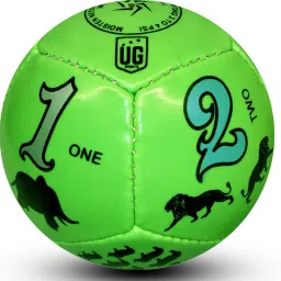 Green Soft Football for Toddlers | Kids Home Play | Number & Animal Design Football - Size: 1-image-35