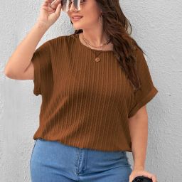 zilcon Casual Regular Sleeves Solid Women Brown Top-picture-17