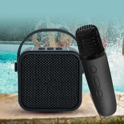 arteco M17K Portable Bluetooth Speaker with Wireless Mic With USB, AUX and TF Card Port image 5
