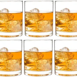 (Pack of 6) ot round shape whiskey glass pack of 6 pack of 6 Glass Set Water/Juice Glass-image-21