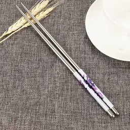 hichaki Eating, Training, Chewing, Cooking, Decorative Stainless Steel Korean, Chinese, Japanese, Vietnamese Chopstick-picture-38