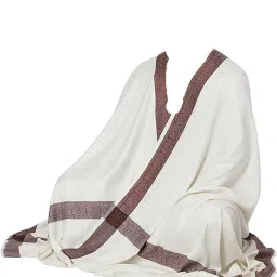 KASHMIR HANDLOOM Poly Wool Self Design Men Shawl-picture-17