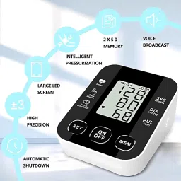 Balson Monitor with LED Display & BLSN-32 Finter Tip Digital Oximeter (Combo Pack) BLSN-S10 Upper Arm Fully Automatic Blood Pressure Bp Monitor image 2