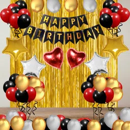 party midlinkerz Birthday Balloons for Decoration 70Pcs Happy Birthday Decoration Items Kit-picture-28