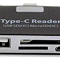 play run Type-C OTG Card Reader Type C USB-C Male to USB 3.0 OTG TF SD MS Female Adapter for OTG Phone (Black) Card Reader-11