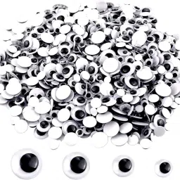 7mm Funny Googly Eyes self Adhesive for handicrafts, 100 Pieces Wiggly Eyes-13