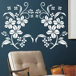 Beautiful Flower Design Flower Wall Art Stencil Reusable Wall Painting Stencil for Home Decoration Wall Stencil Stencil (Pack of 1,Flower Art) Wall Stencil Stencil-picture-21