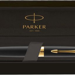 Aster Lacque Black, Gold Trim Ball Pen-image-86