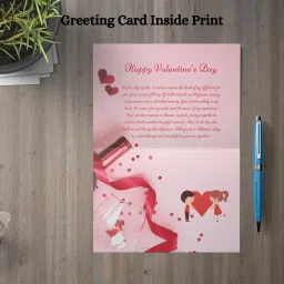 Valentine's Day 8.3x11.7 inch Gifts For Husband Wife Lover Boyfriend Girlfriend Greeting Card-image-70
