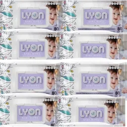 baby wet wipes with lid enriched with aloe vera and vit e (80 wipes per pack)-image-1
