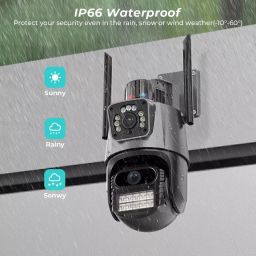 AVOIHS SIM Camera PTZ 360° Night Vision 2-way Audio Motion Detection SD Card Support Security Camera image 3
