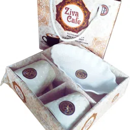 zia cafe Pack of 3 Melamine 2 Tea Cup & 1 Plat image 5