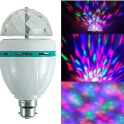 ELECTRONICS 360 Degree Crystal Rotating Bulb Magic Party,Home Decor Single Disco Ball-24