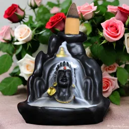Backflow Mahadev Statue With 30 Pieces Dhoop Decorative Showpiece - 5 cm-image-52
