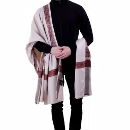 Kashmiri Wool Embellished Men Shawl-picture-19