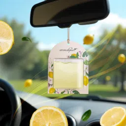 aromahpure Gel Wink Hanging Car Perfume Lemon, Aqua Easy to Use gel based air Car Freshener Diffuser image 2