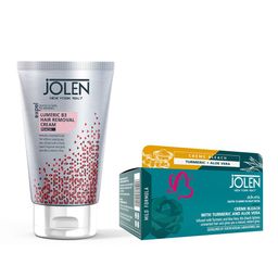 Jolen New York Lumeric B3 Hair Removal Cream & Creme Bleach with Turmeric 90g-17
