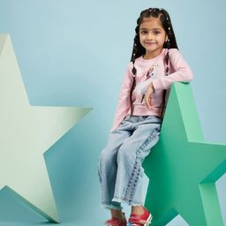 Wear Your Mind Girls Elsa & Anna Printed Round Neck Cotton Sweatshirt-image-31