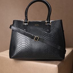 RI2K LONDON Women Textured Leather Structured Satchel Bag-6