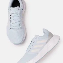 ADIDAS Women Woven Design Round-Toe Galaxy 6 Running Shoes with Striped Detail-41