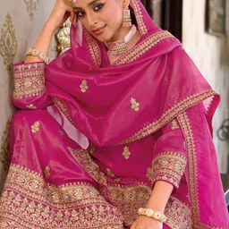 Indo Era Women Ethnic Motifs Embroidered Mirror Work Kurta with Palazzos & With Dupatta-picture-44
