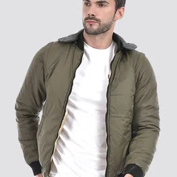 Lawman pg3 Men Camouflage Reversible Crop Bomber with Patchwork Jacket-21