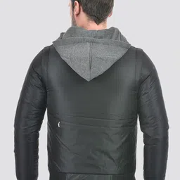 Lawman pg3 Men Reversible Crop Open Front Jacket with Patchwork image 4