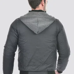 Lawman pg3 Men Reversible Crop Open Front Jacket with Patchwork image 2