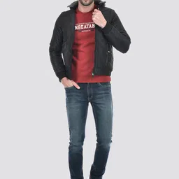 Lawman pg3 Men Reversible Crop Open Front Jacket with Patchwork image 3