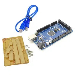 Mega 2560 Atmega2560-16au compatible with Arduino + Cable + Transparent acrylic case-16