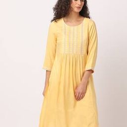 Yoke Embroidered Straight Kurta-image-39