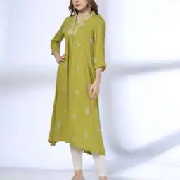 Women Embroidered A-Line Kurta-42