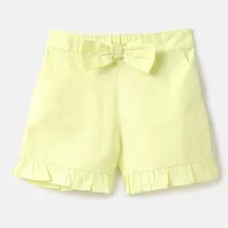 Flat-Front Shorts with Bow Accent-image-22