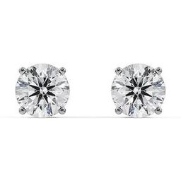 Women Yellow Gold Lab Grown Diamond Stud Earrings-image-71
