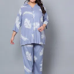Indietoga Women Plus Size Printed Longline Co-Ords-image-74