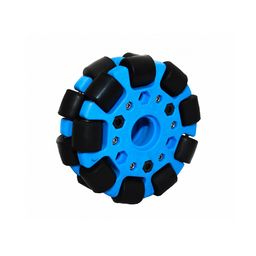 EasyMech Blue 100mm Double Glass Fiber Omni Wheel (BUSH TYPE ROLLER) High Quality-18
