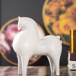 THE ARTMENT White Glossy Elegance Horse Showpieces-image-31