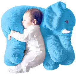 DearJoy Kids Blue Cotton Elephant Shaped Baby Pillow-23