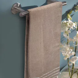 MARK HOME Beige Solid 500 GSM Zero Twist Anti Bacterial Treated Bath Towel-image-34