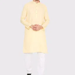 Maharaja Mandarin Collar Regular Kurta with Pyjamas-picture-19