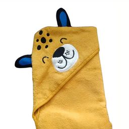 GAB Yellow & Blue Printed Cotton 400 GSM Bath Towel-image-27