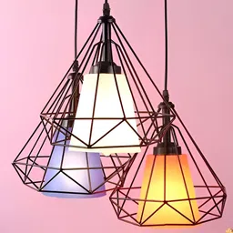 Whiteray Black & White Metal Contemporary Ceiling Lamp-image-86
