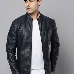 SHOWOFF Men Faux Leather Jacket-image-27