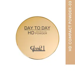 GLAM21 Day To Day 3-In-1 HD Pan Cake Weightless Natural Glow Compact Powder 12 g - Shade 03-11